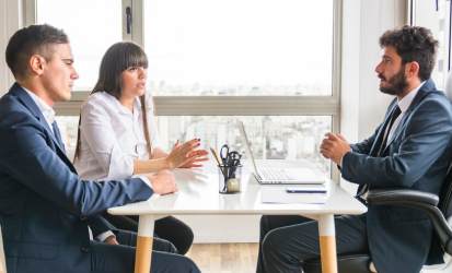 Client consulting and support session